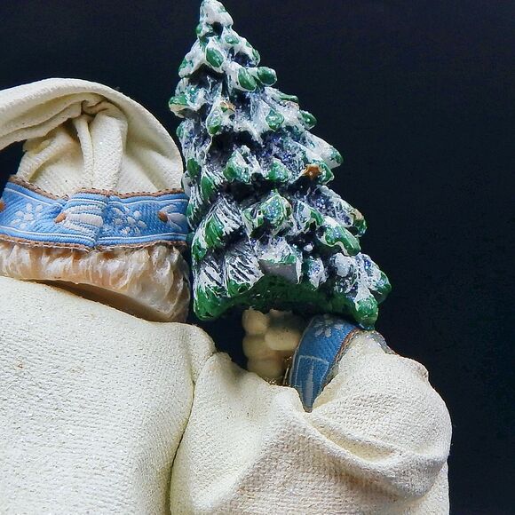 Thomas Kinkade Frosty Christmas Eve Santa Portrait Figure 8 Inch Old World Santa - Picture 8 of 12